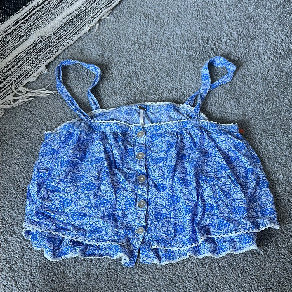Medium free people sweet Caroline ruffle top